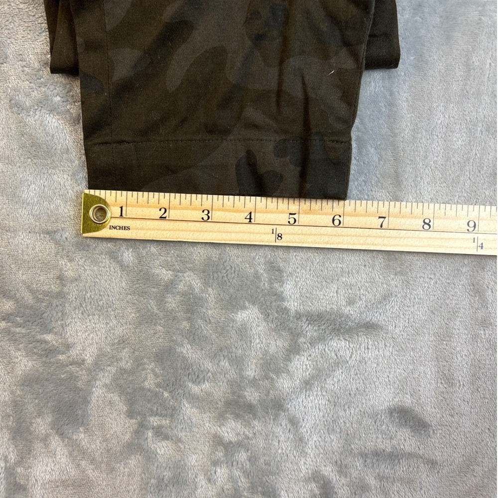Calvin Klein Womens Camo Ankle Pants Size 12 Dark Olive Green Utility Trousers - Picture 5 of 7